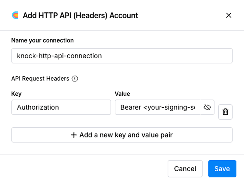 Adding the Authorization header in Clay